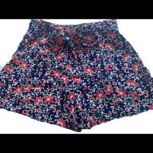 Monteau silky high-waisted printed shorts